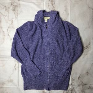 Cabela's Knit Hooded Jacket Purple L
